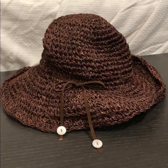 Michael Stars Brown Straw Hat - Picture 2 of 5